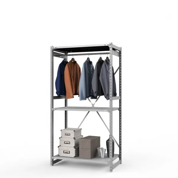 Стеллаж металлический ГТС Универсал со штангой, 2000x1000x500 мм